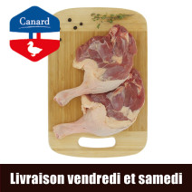 2 cuisses de canard sous vide Volaille Française – vue de haut