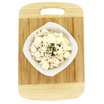 400 g de salade piémontaine au jambon – vue de haut