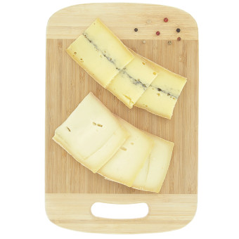 400 g de duo de fromage à raclette au lait cru et morbier AOP tranché