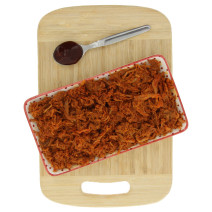 500 g Effiloché de porc BBQ Le Porc Français – vue de haut