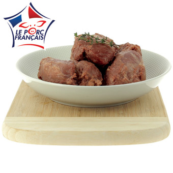 1,5 kg de noix de joue de porc confite à la graisse de canard Le Porc Français