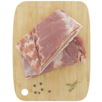 2 kg de poitrine de porc demi-sel sans os Le Porc Français – vue de haut