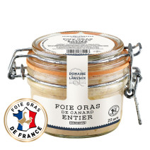 Bocal de 120 g de foie gras de canard entier Français