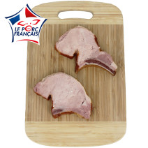 Côte de porc fumée cuite (2 pièces de 125 g env)
