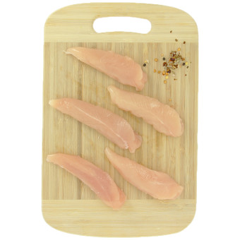 500 g d’aiguillettes de poulet, Volailles Origine France – vue de haut