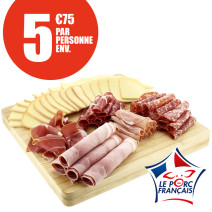 1kg400 de colis raclette avec fromage et charcuterie française