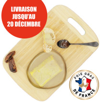 250 g de foie gras de canard entier mi-cuit français – vue de haut