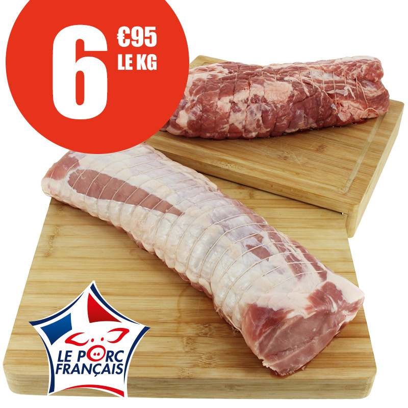 Longe de porc sans os 6kg500 environ