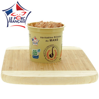 230 g de rillettes de porc à l’ancienne Bleu Blanc Coeur, Le Porc Français