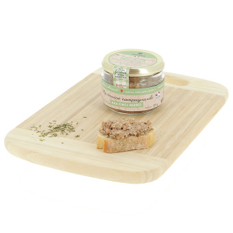 175 g de terrine de campagne aux fines herbes, Le Porc Français – vue de côté
