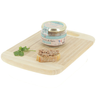 175 g de terrine de lapin au Serpolet, Viande Origine France – vue de côté