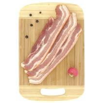 Tranches fines de poitrine de porc fumé Le Porc Français – vue de haut