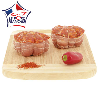 4 paupiettes de porc à l’espagnole Le Porc Français