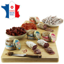 Colis apéro Saucissons et terrines pour 12 à 15 personnes – Le Porc Français