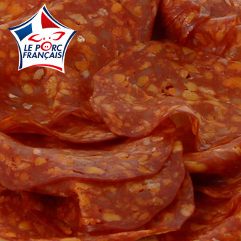 80 g de chiffonnade de chorizo Le Porc Français – vue rapprochée