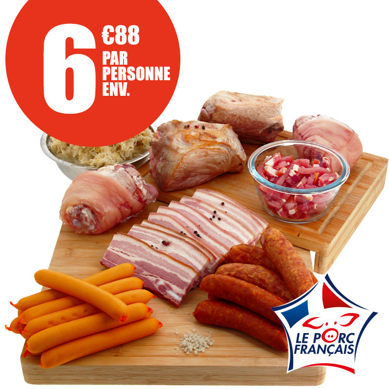 Colis choucroute Royale - 8 pers env. (7kg320 env)