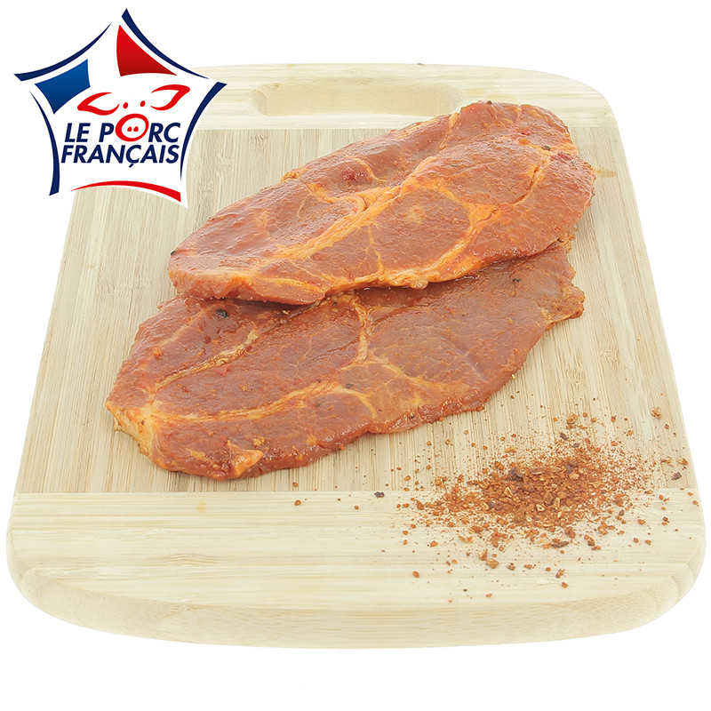 4 côtes échine sans os marinée à la Mexicaine, Le Porc Français