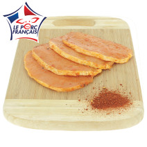 6 tranches de filet de porc à la mexicaine pour plancha Le Porc Français