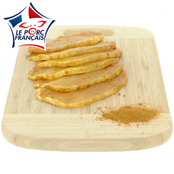 6 tranches de filet de porc sans os au curry et à la mangue, Le Porc Français