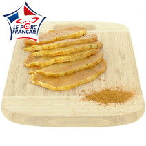6 tranches de filet de porc sans os au curry et à la mangue, Le Porc Français