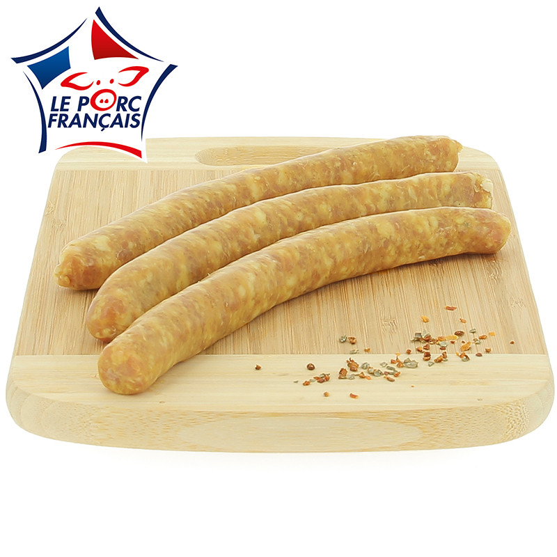 Chipolata au curry 80 g, Le Porc Français