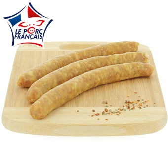 Chipolata au curry 80 g, Le Porc Français