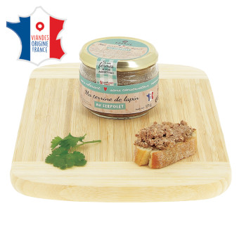 175 g de terrine de lapin au Serpolet, Viande Origine France
