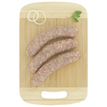 Saucisses aux oignons et persil, Le Porc Français – vue de haut