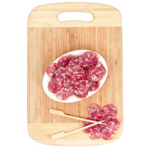 bol saucisson sec naturé tranché 100 g - vue de haut