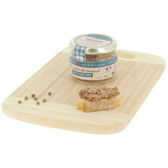 175 g de terrine de canard au poivre vert, Volaille Française – vue de côté