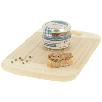 175 g de terrine de canard au poivre vert, Volaille Française – vue de côté