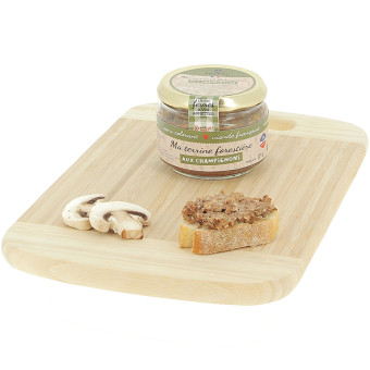 175 g de terrine forestière aux champignons, Le Porc Français – vue de côté