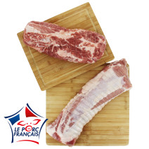 longe de porc sans os - vue de haut