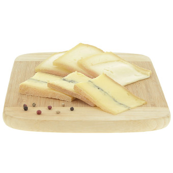 400 g de duo de fromage à raclette au lait cru et morbier AOP tranché