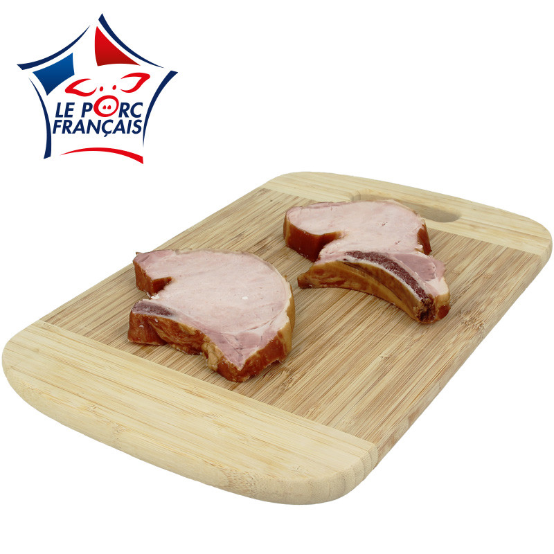 côtes de porc fumées cuites - vue produit