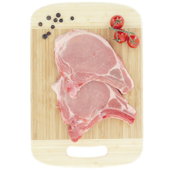 8 côtes de porc première Le Porc Français – vue de haut