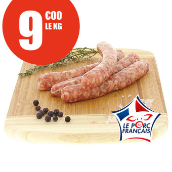 5 kg de chipolatas Le Porc Français