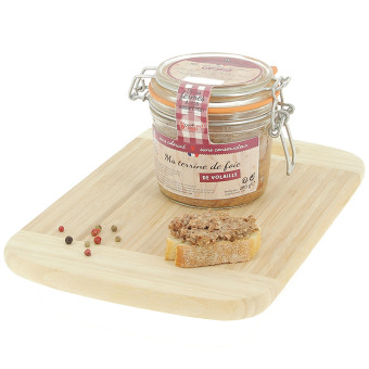 280 g de terrine de foie de volaille, Volaille Française – vue de côté