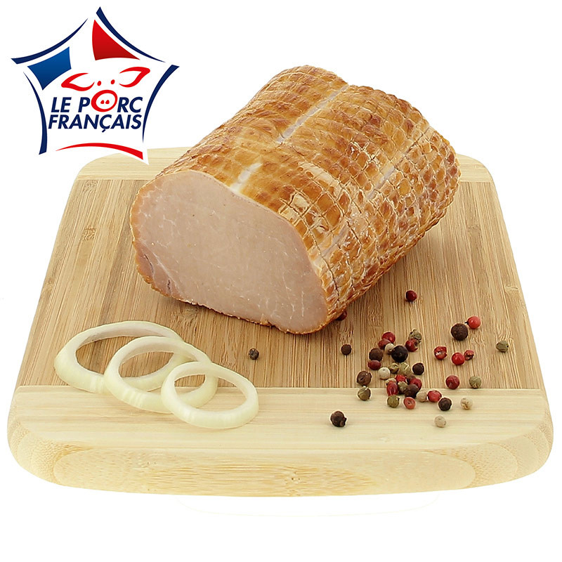 Rôti de porc demi-sel fumé cru 700g environ