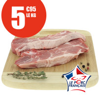 30 côtes de porc échine Le Porc Français