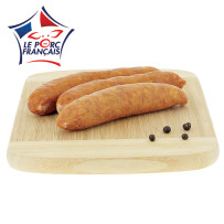 4 saucisses fumées Le Porc Français