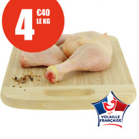 1 kg de cuisse de poulet avec dos Volaille Française