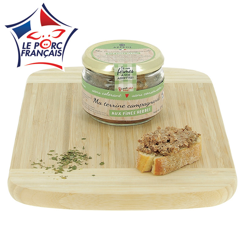 175 g de terrine de campagne aux fines herbes, Le Porc Français