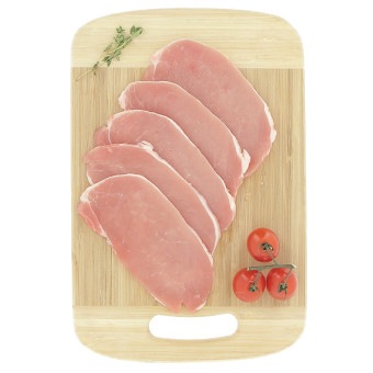 6 tranches de filet de porc pour plancha Le Porc Français – vue de haut
