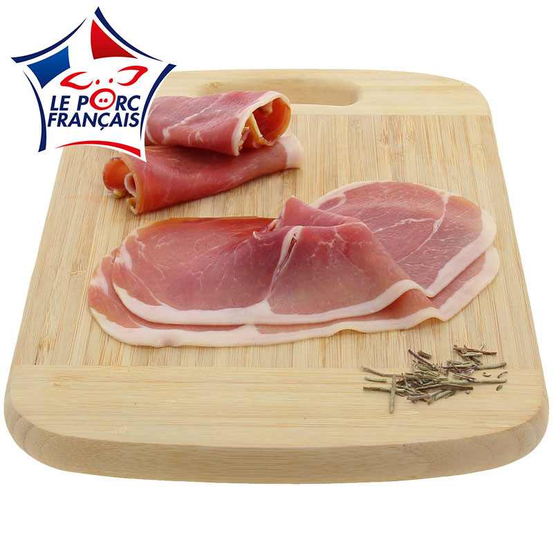 4 tranches de jambon cru Le Porc Français