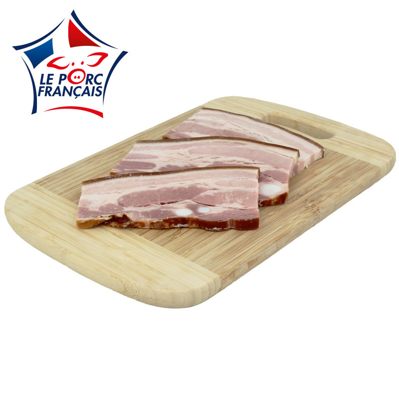 poitrine de porc fumée cuite - vue produit