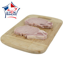côtes de porc natures cuites - vue produit