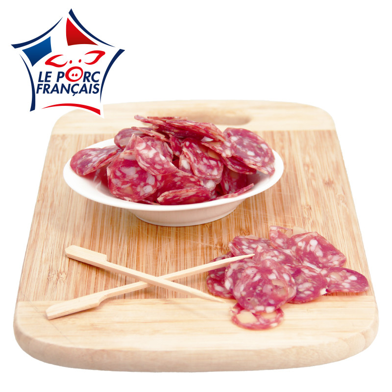 Saucisson sec finement tranché au comté 90g