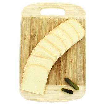 400 g de fromage à raclette au lait pasteurisé origine France – vue de haut