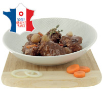 Boeuf bourguignon cuisiné, bœuf origine France
